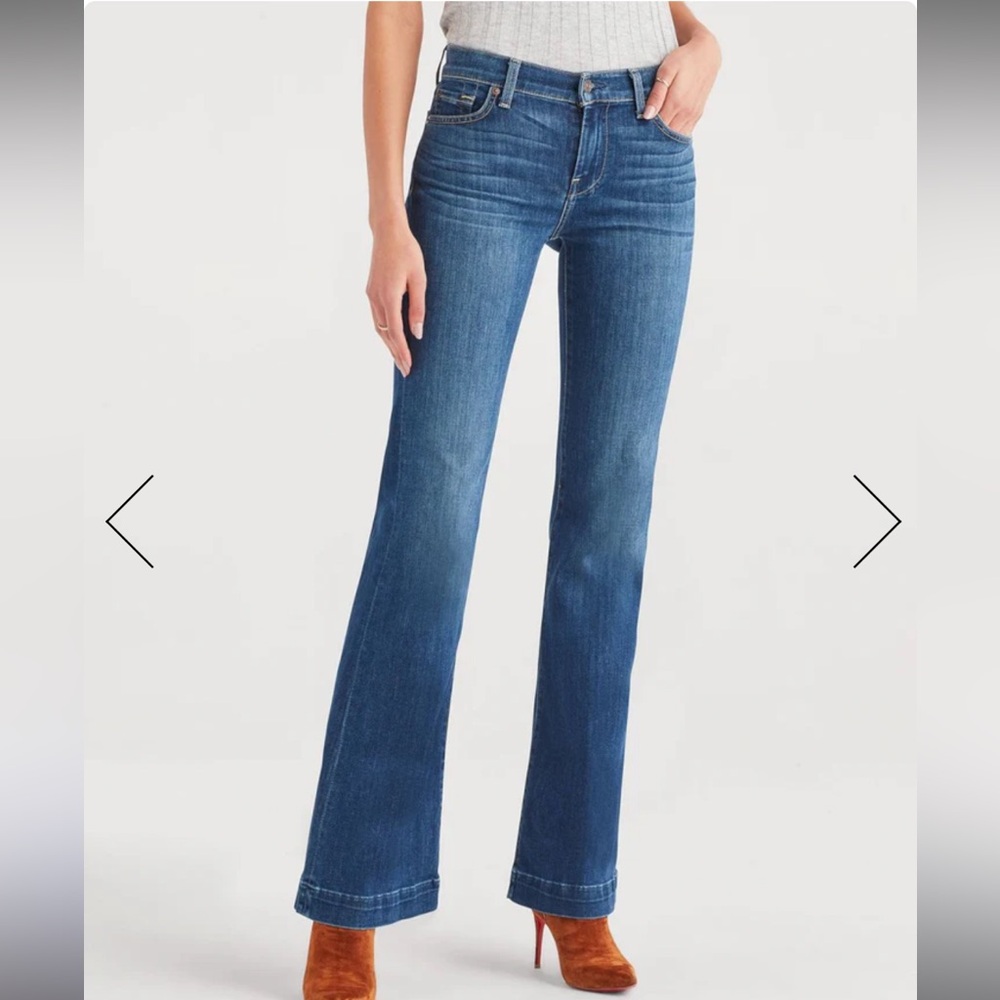 New 7 For All Mankind Dojo Flare Leg Trouser Jeans